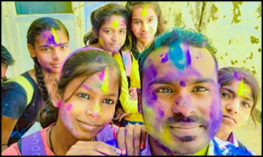 Celebration of Holi